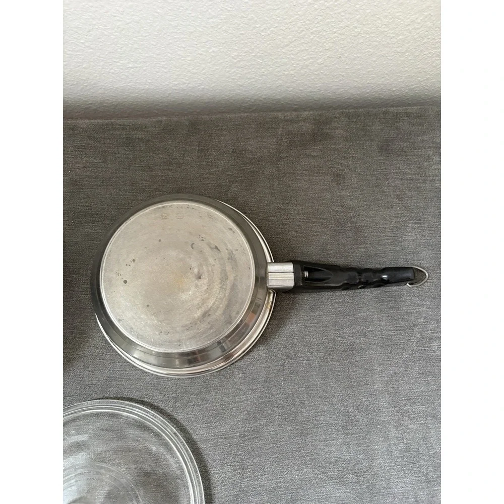 Vintage Kitchen Craft Skillets West Bend Matching Steam Vent Lid And Glass Lid